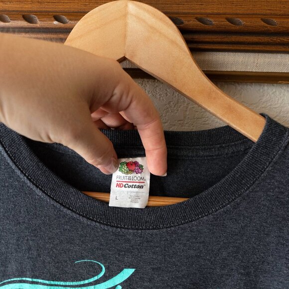 Fruit of the Loom Womens Graphic Tee Sz Large Christian Shirt Proverbs 3:5 Bible - Picture 3 of 5